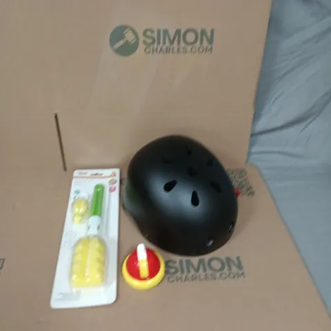 PALLET OF APROXIMATELY 15 BOXES OF ASSORTED HOUSEHOLD GOODS TO INCLUDE BICYCLE HELMETS, BABY CUP LIDS AND BABY CLEANING KITS