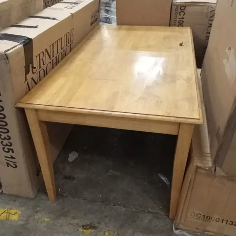 DESIGNER RECTANGULAR WOODEN DINING TABLE - OAK EFFECT