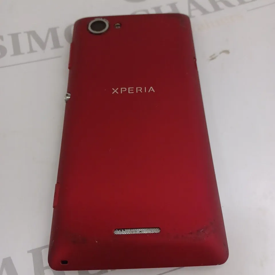 SONY XPERIA PHONE IN RED 
