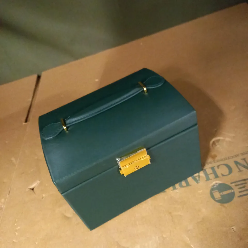 GREEN JEWELLERY STORAGE BOX 