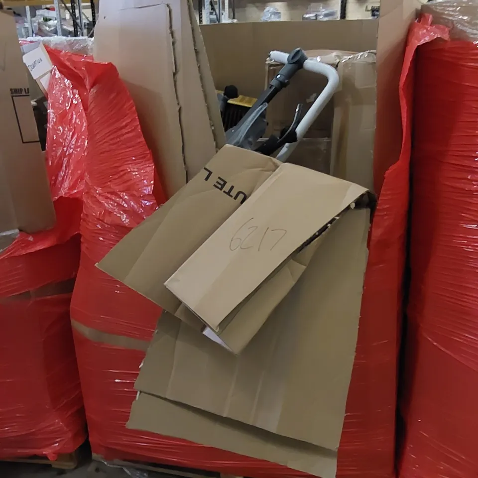 PALLET TO CONTAIN ASSORTED HOUSEHOLD PRODUCTS. INCLUDES AIR FRYER, MATTRESS TOPPER, TOUCH MIRROR ETC 