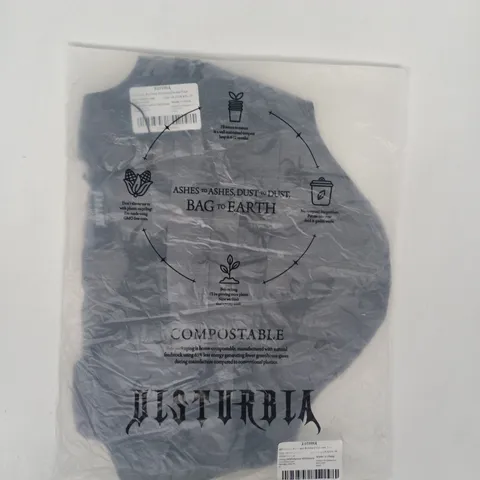 BAGGED DISTURBIA GLORIANA RUCHED PRINTED CORSET TOP SIZE UK 6