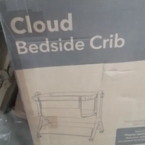 BOXED CLOUD BEDSIDE CRIB OATMEAL 