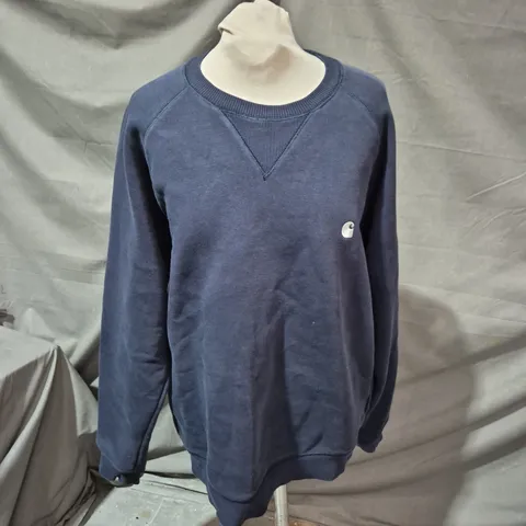 CARHARTT WORK IN PROGRESS NAVY SWEATSHIRT – UK L