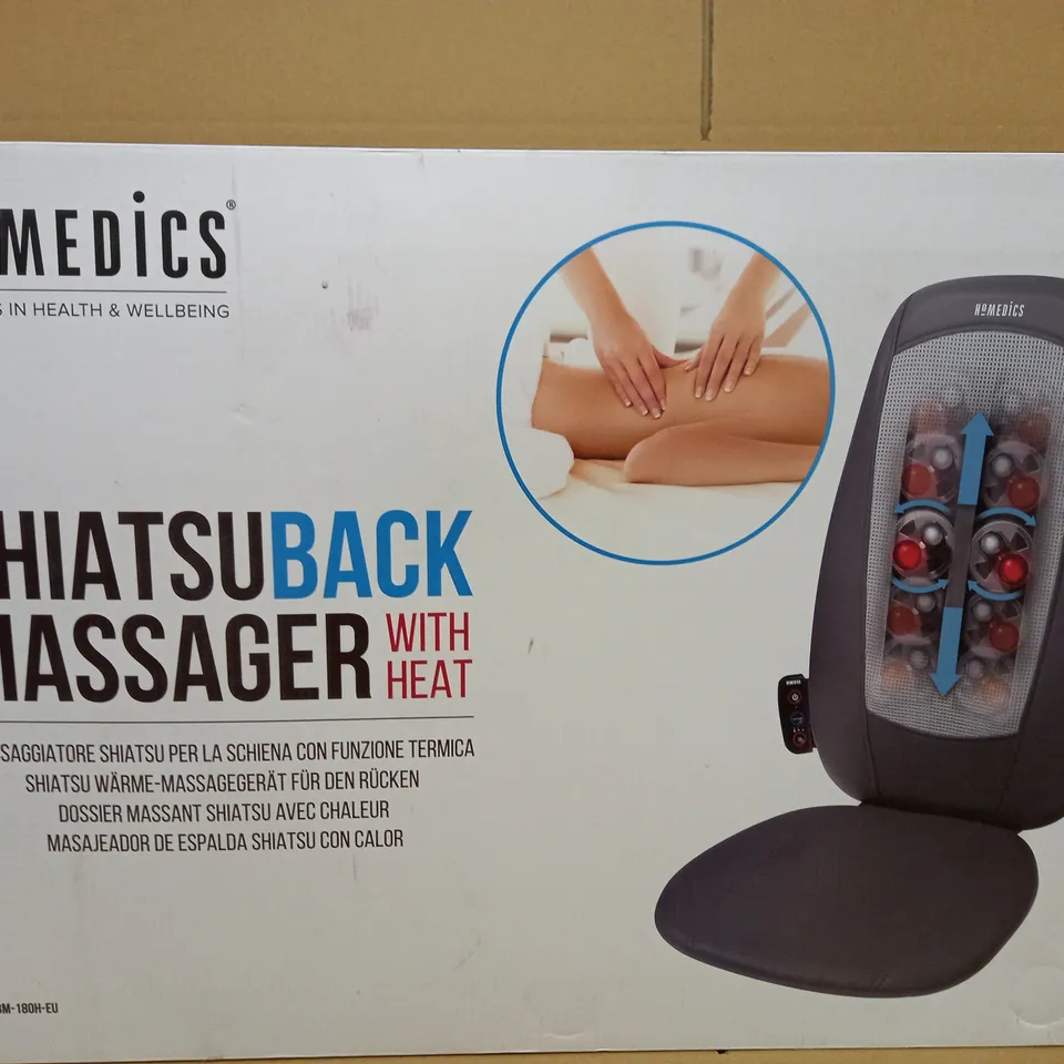 BOXED HOMEDICS SHIATSU BACK MASSAGER SBM-180H-EU