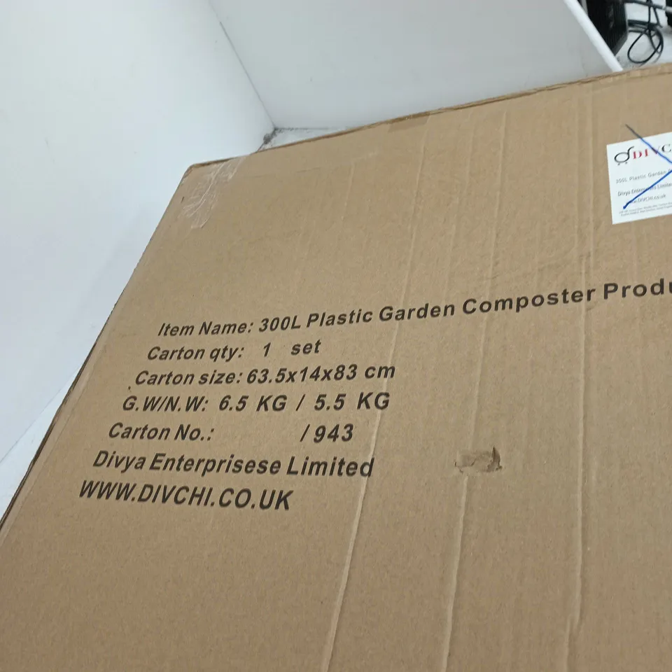 DIVYA ENTERPRISES LIMITED 300L PLASTIC GARDEN COMPOSTER – BOXED