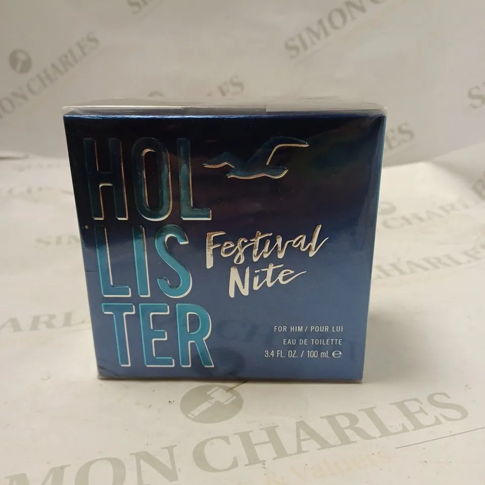 BOXED AND SEALED HOLLISTER FESTIVAL NITE EAU DE TOILETTE 100ML