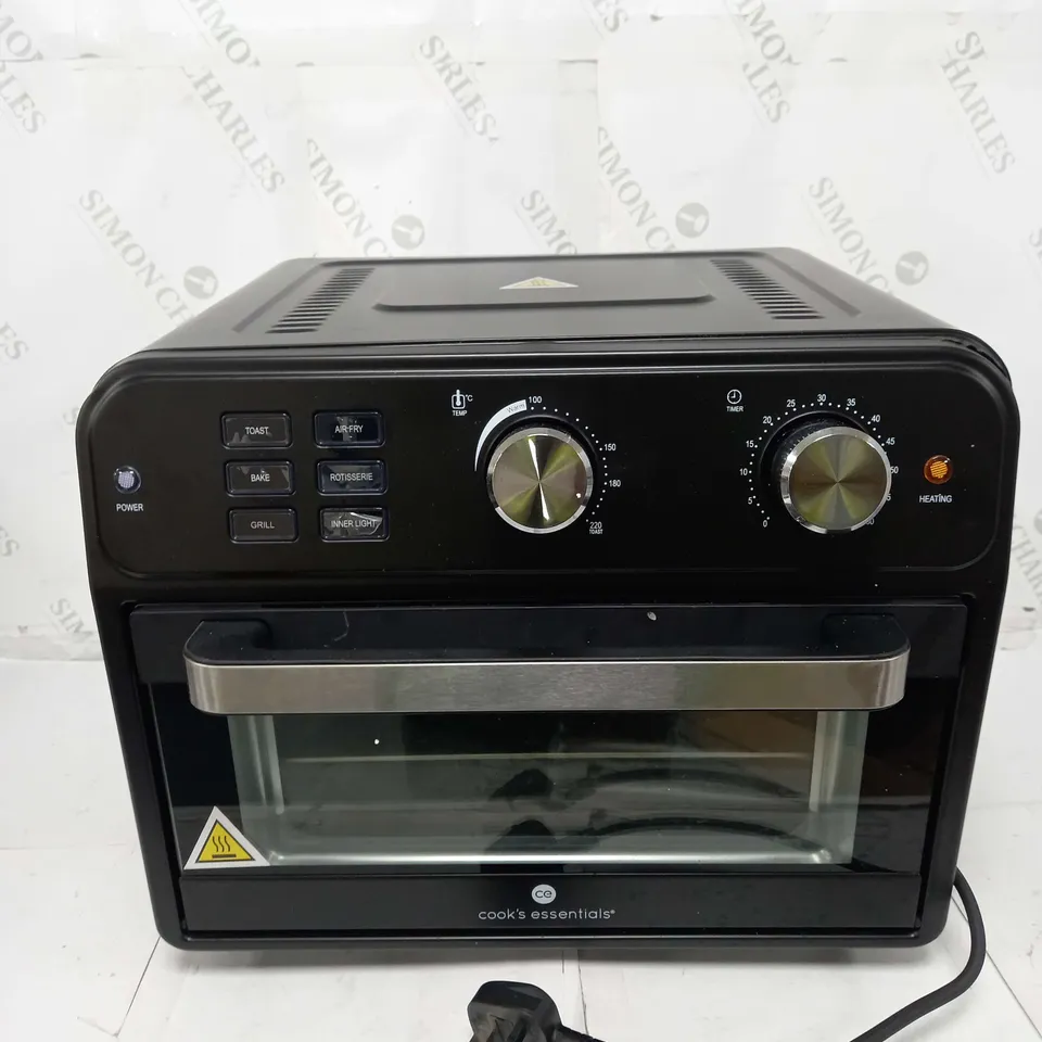 COOK'S ESSENTIAL 21-LITRE AIRFRYER OVEN IN BLACK