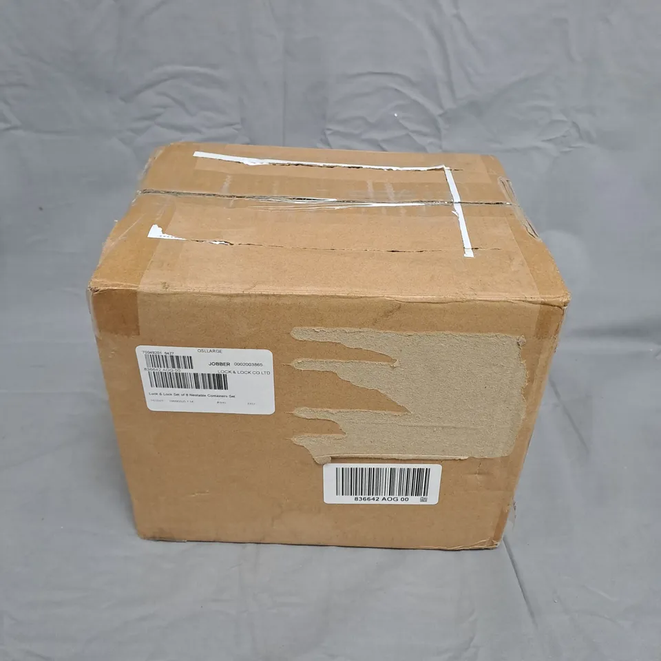 LOCK & LOCK SET OF 8 NESTABLE CONTAINERS SET