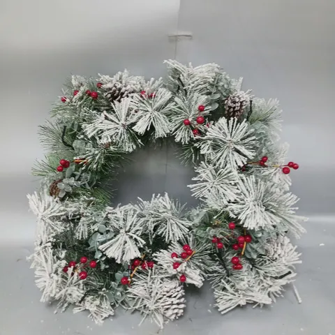 BOXED BAVARIAN LIT WREATH