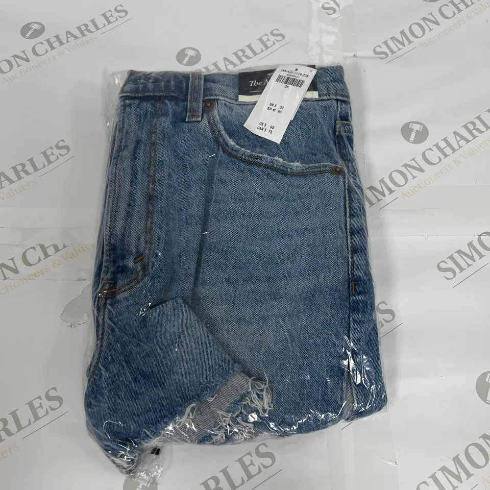ABERCROMBIE&FITCH HIGH RISE JEANS IN BLUE SIZE 28