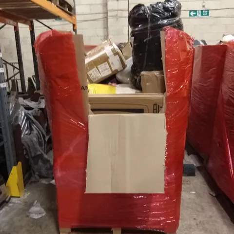 PALLET OF ASSORTED HOUSEHOLD GOODS AND PRODUCTS TO INCLUDE; BEDROOM PRODUCTS I.E. MATTRESS TOPPERS, TOYS, FURNITURE ETC