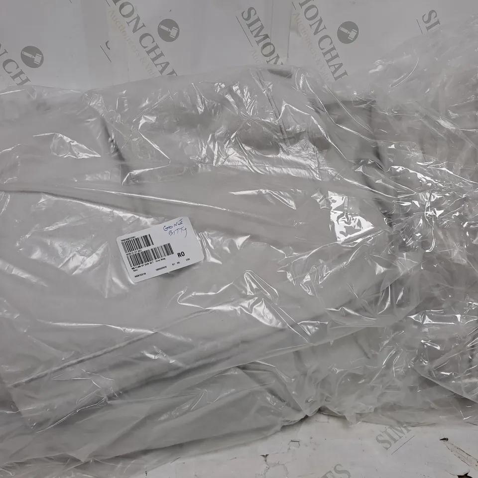 FLANNEL 4 PIECE DUVET SET IN GREY SUPER  KING SIZE 