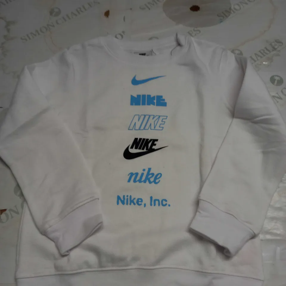 NIKE LOGO PRINT SWEATSHIRT SIZE 6-7 YRS