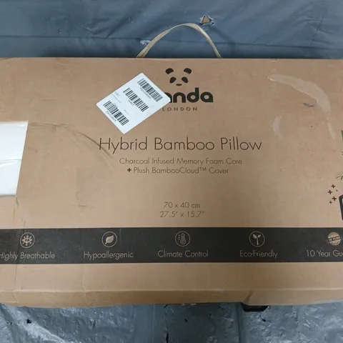 PANDA LONDON HYBRID BAMBOO PILLOW - WHITE