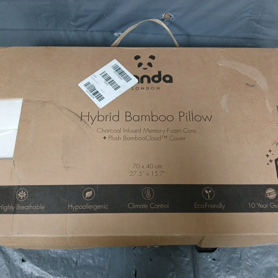 PANDA LONDON HYBRID BAMBOO PILLOW - WHITE