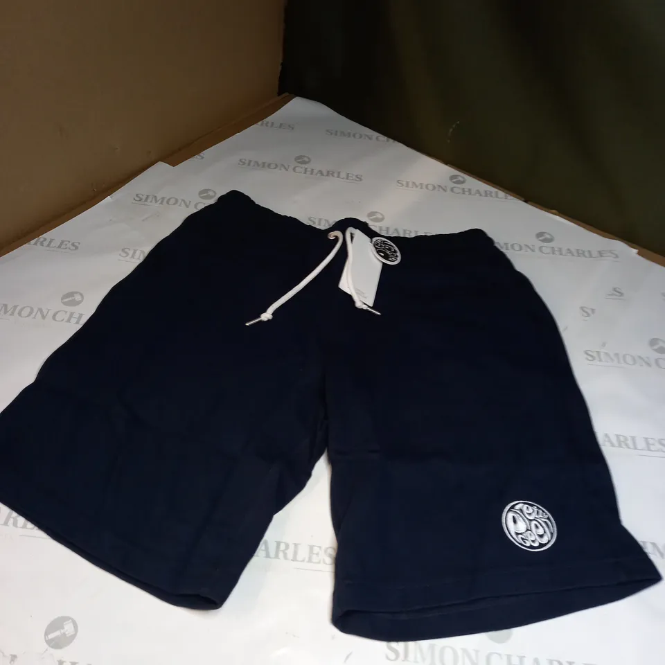 NAVY BLUE PRETTY GREEN SHORTS SIZE L 