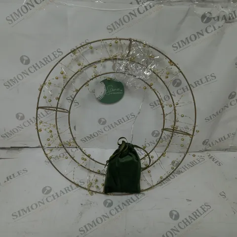 BOXED PRE-LIT GOLDEN DECORATION