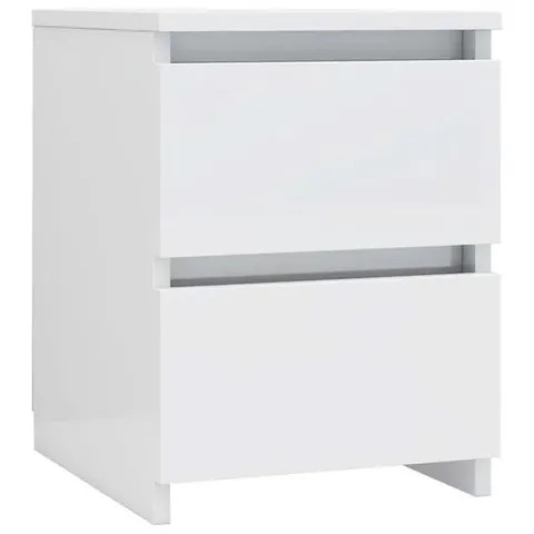BOXED VIDAXL BEDSIDE CABINET WHITE 40X30X39 CM ENGINEERED WOOD - WHITE (1 BOX)