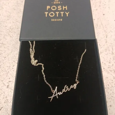 POSH TOTTY DESIGNS MAKE IT PERSONAL SCRIPT NAME NECKLACE STERLING SILVER