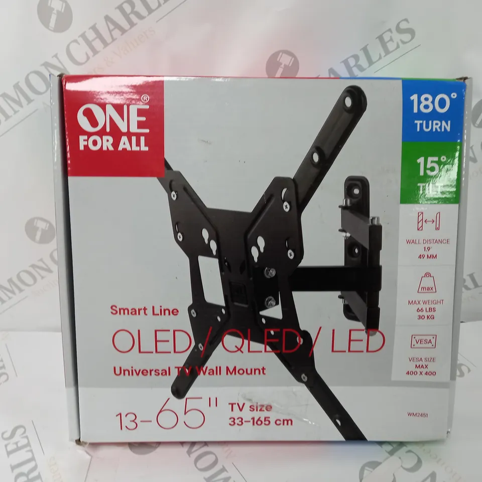 BOXED ONE FOR ALL SMART LINE UNIVERSAL WALL MOUNT FOR TVS 15-65