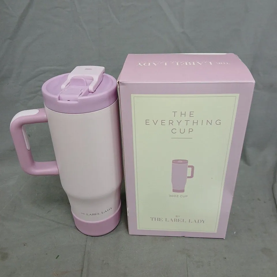THE EVERYTHING CUP 30OZ TUMBLER – LILAC, BY THE LABEL LADY