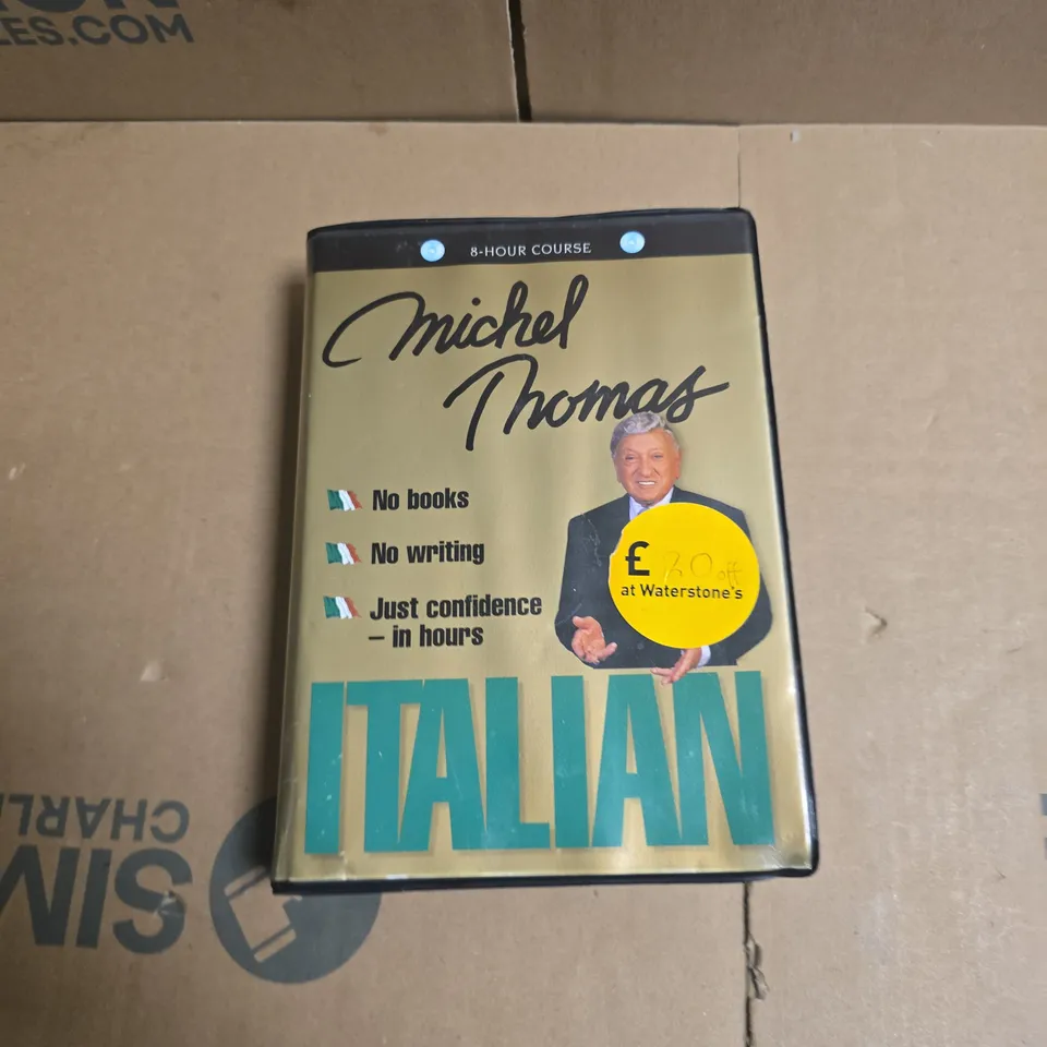 TOTE OF APPROXIMATELY 20 ASSORTED ITEMS TO INCLUDE: MICHEL THOMAS ITALIAN COURSE