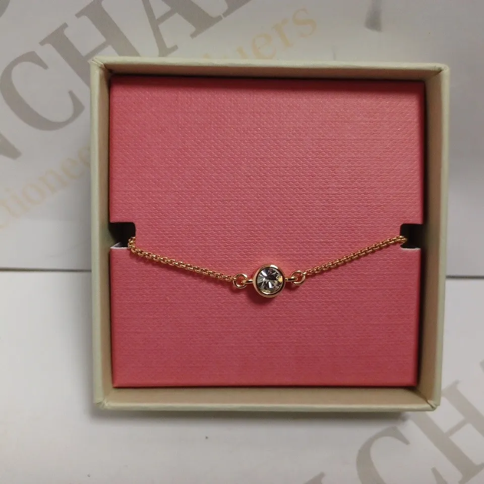 TED BAKER ROSE GOLD EFFECT NECKLACE WITH SPARKLE STONE
