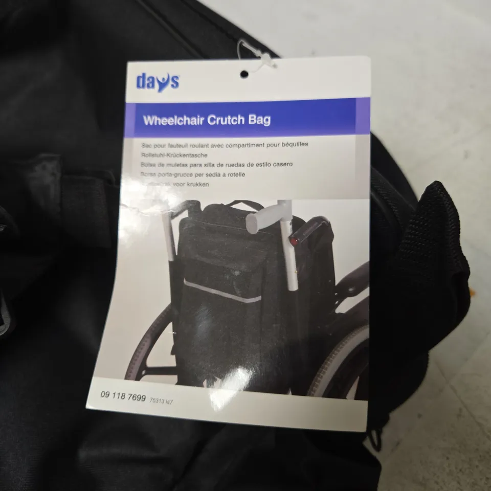 DAYS WHEELCHAIR CRUTCH BAG – BLACK