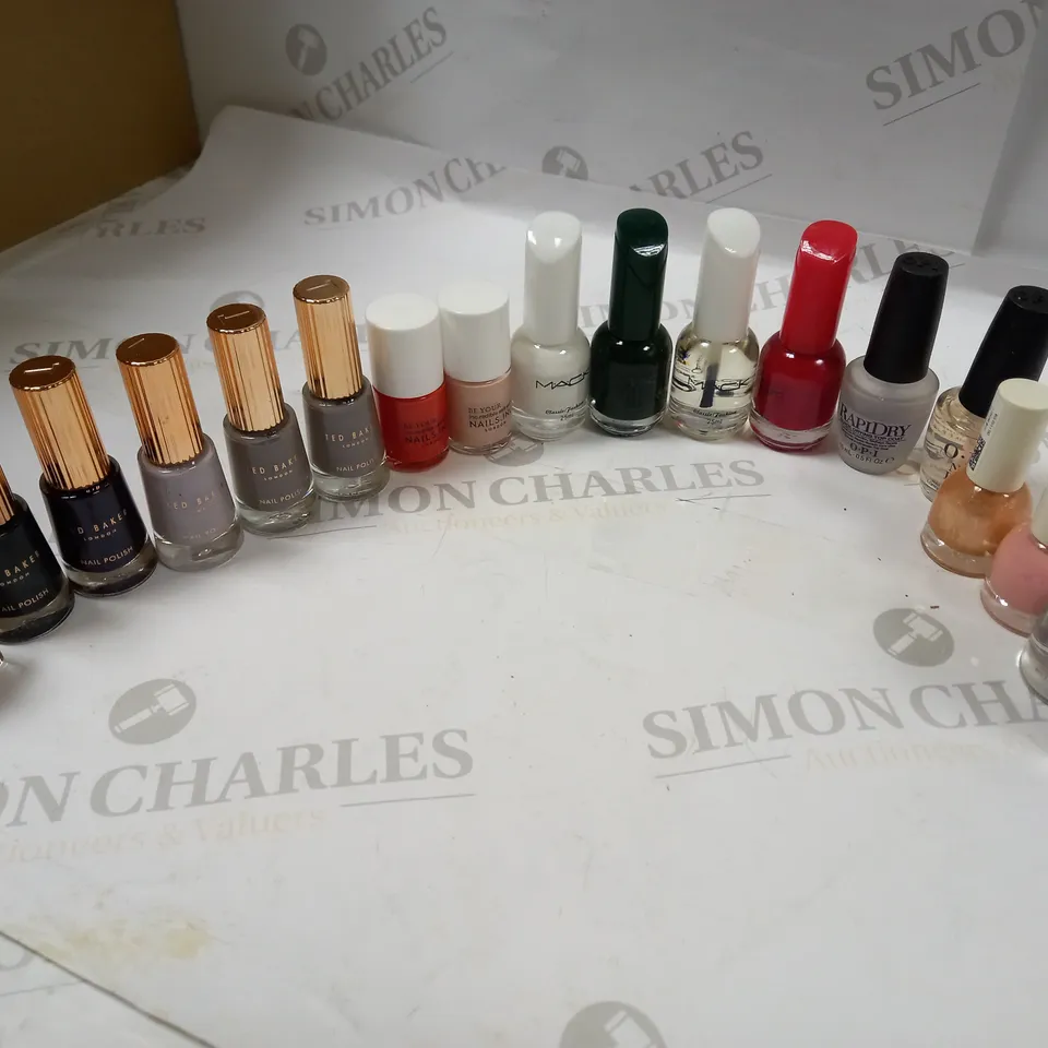 ASSORTMENT OF NAIL POLISH LACQUER APPROX. 18 ITEMS 