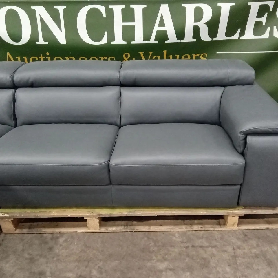 QUALITY DESIGNER ITALIAN MADE LUCCA LEATHER CORNER SOFA