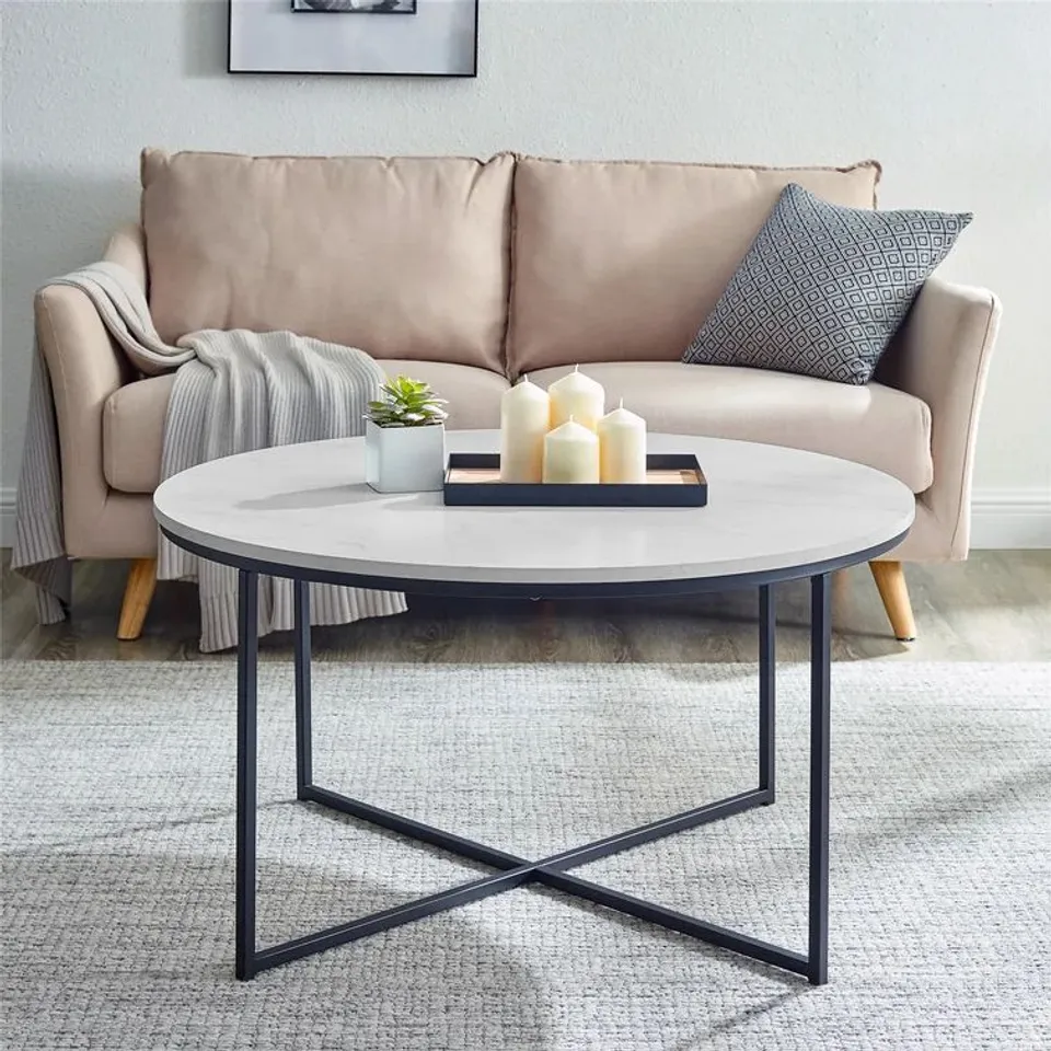 BOXED LEVINSON CROSS LEGGED COFFEE TABLE