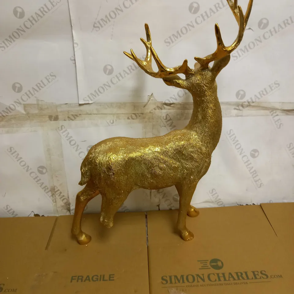 ALISON CORK STANDING DECORATIVE GOLD STAG