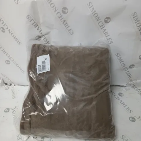 BOXED COZEE HOME VELVETSOFT HEATED THROW IN DARK TAUPE