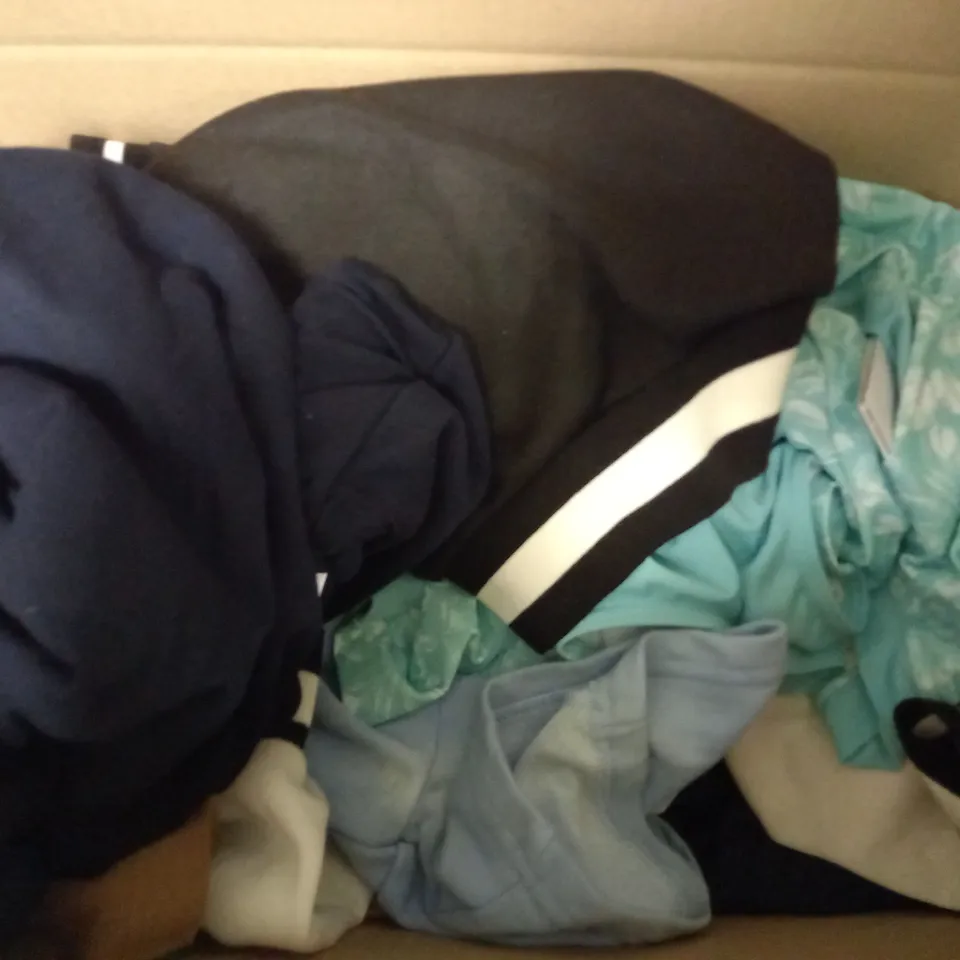APPROXIMATELY 15 ASSORTED CHILDRENS CLOTHING RANGING FROM 10-15 YEARS PRODUCTS TO INCLUDE -PANTS , POLO SHIRT , JUMPER ETC