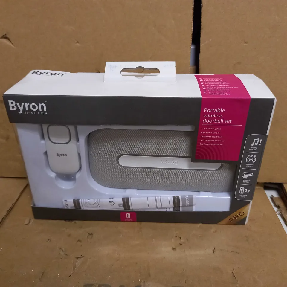BYRON DBY-25931 WIRELESS PORTABLE DOORBELL SET