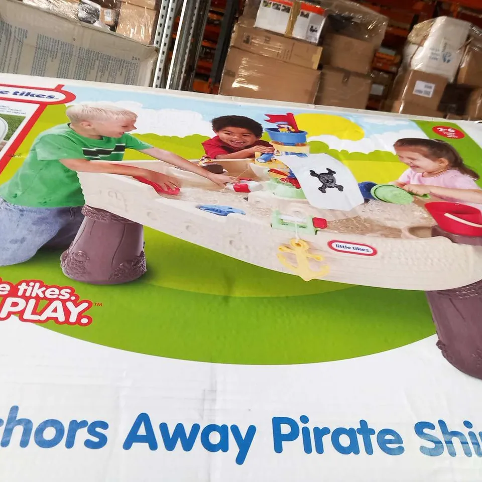 BOXED LITTLE TIKES ANCHORS AWAY PIRATE SHIP WATER TABLE - COLLECTION ONLY