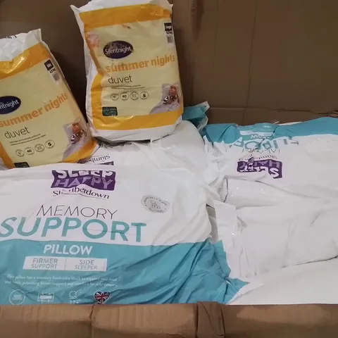 PALLET CONTAINING A VERY LARGE QUANTITY OF ASSORTED PILLOWS AND RELATED BEDDING/COMFORT PRODUCTS ECT