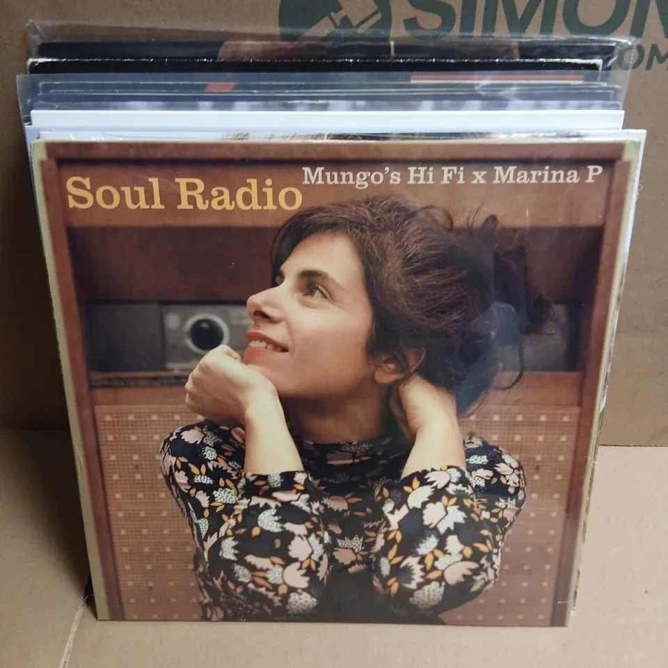 APPROXIMATELY 10 ASSORTED VINYL RECORDINGS TO INCLUDE; SOUL RADIO, RENEE RAP, LAUFEY, ULTRA NATE, GRANDMASTER AND MELLE MEL, HONEYBLOOD, THE POWER STATION AND ANDY TAYLOR