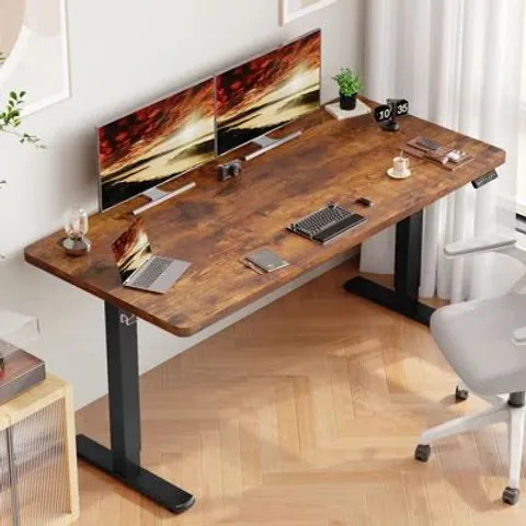 BOXED 120CM W ELECTRIC HEIGHT ADJUSTABLE WHOLE BOARD STANDING DESK (1 BOX)
