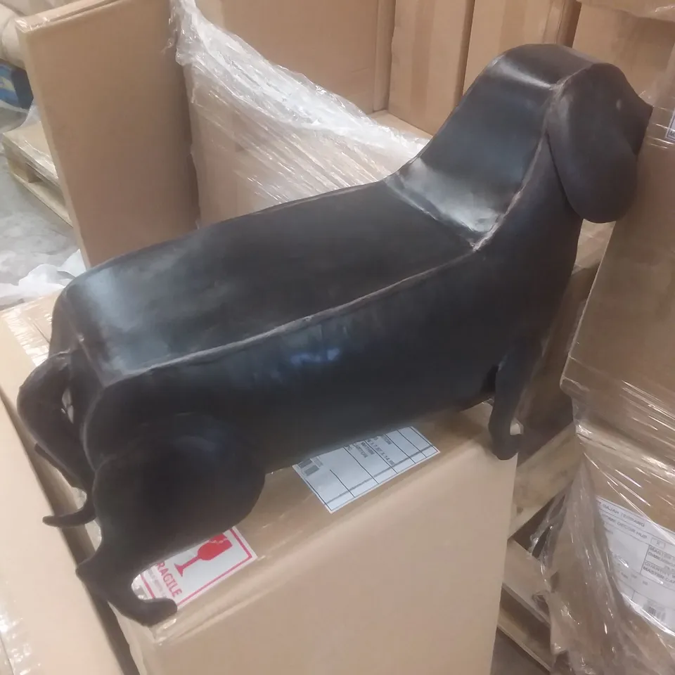 BRAND NEW BOXED DACHSHUND FOOT STOOL