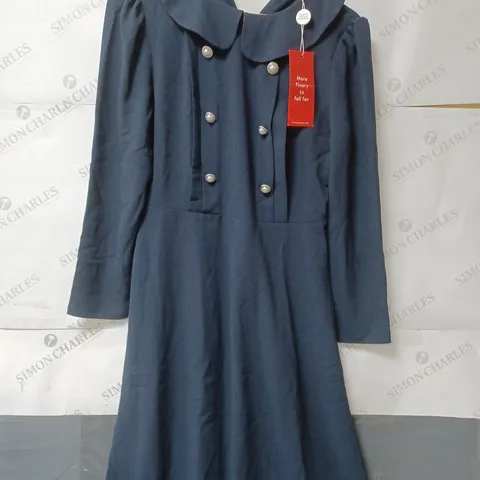 FINERY LADIES JADEY MILITARY DRESS NAVY SIZE 12