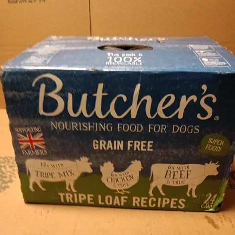 BUTCHER'S GRAIN FREE DOG FOOD – TRIPE LOAF, 24 X CANS