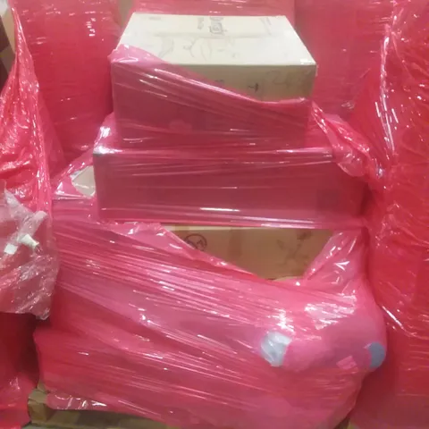 PALLET OF ASSORTED HOUSEHOLD PRODUCTS AND ITEMS, INCLUDING; EXERCISE BIKES, OFFICE CHAIR, BOXED FURNITURE ETC
