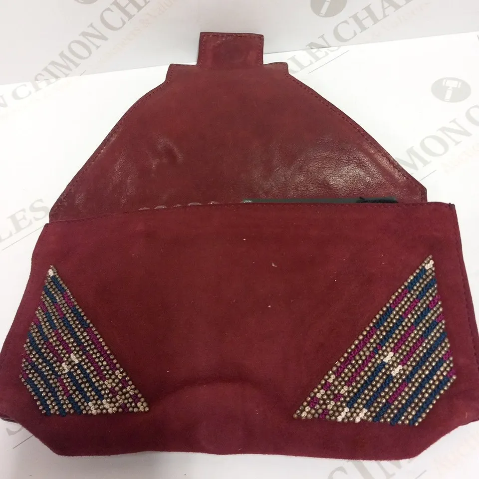 ISABEL MARANT BORDEAUX CLUTCH BAG
