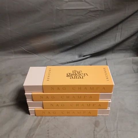 LOT OF 4 BOXES OF THE GOLDEN ALTAR NAG CHAMPA INCENSE STICKS