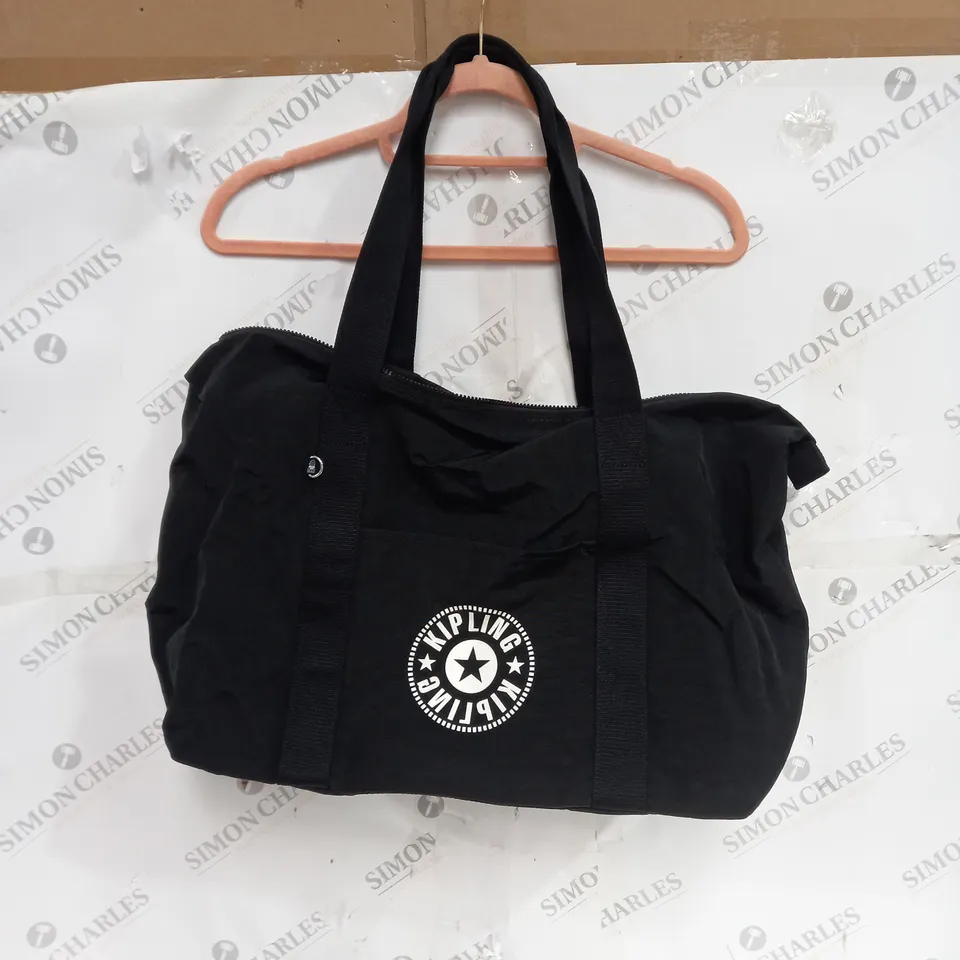 KIPLING BLACK BAG GREY INTERIOR 100% POLYESTER