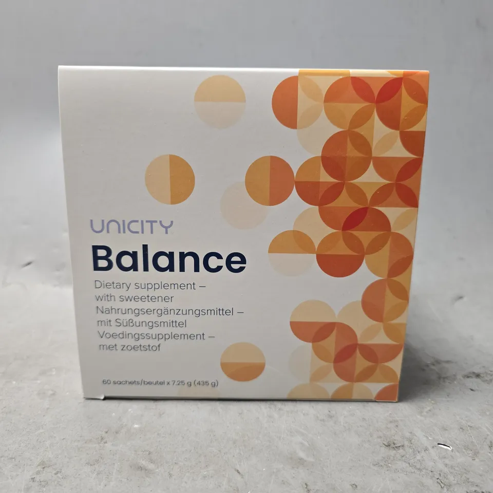 SEALED UNICITY BALANCE DIETARY SUPPLEMENT 60 SACHETS