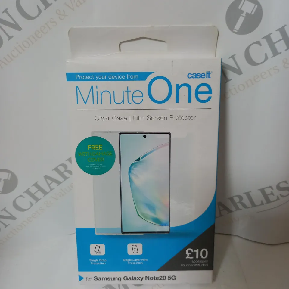 APPORXIMATELY 84 MINUTE ONE PREMIUM BUNDLE OF CLEAR CASE AND FILM SCEEN PROTECTOR FOR SAMSUNG GALAXY NOTE20 5G