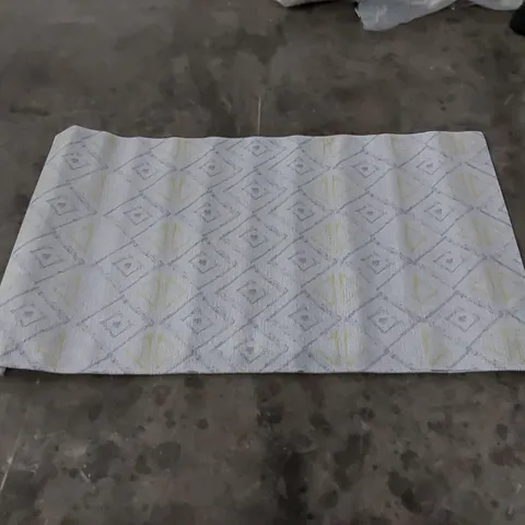 LAMAVOLA LINE RUG YELLOW/GREY // SIZE: 80 X 150cm